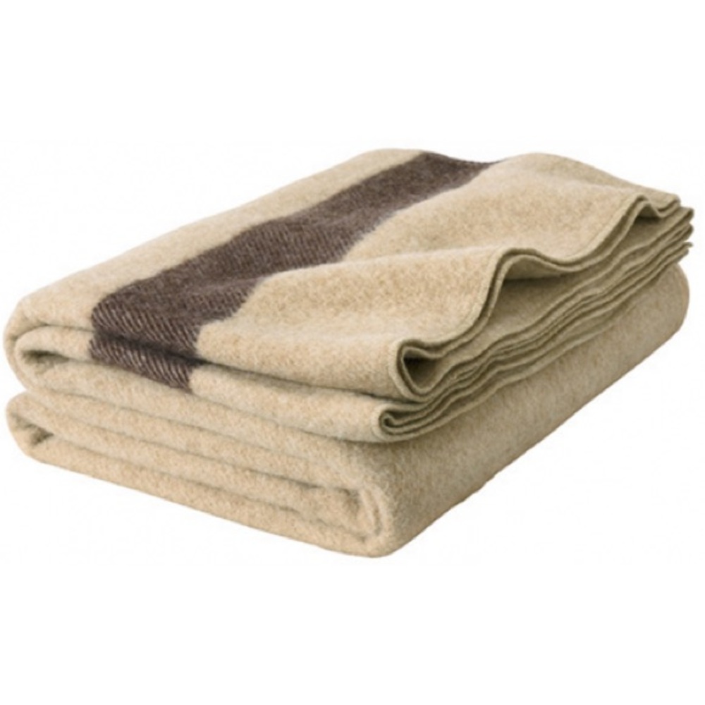 Woolrich Striped Wool Blend Throw Blanket
